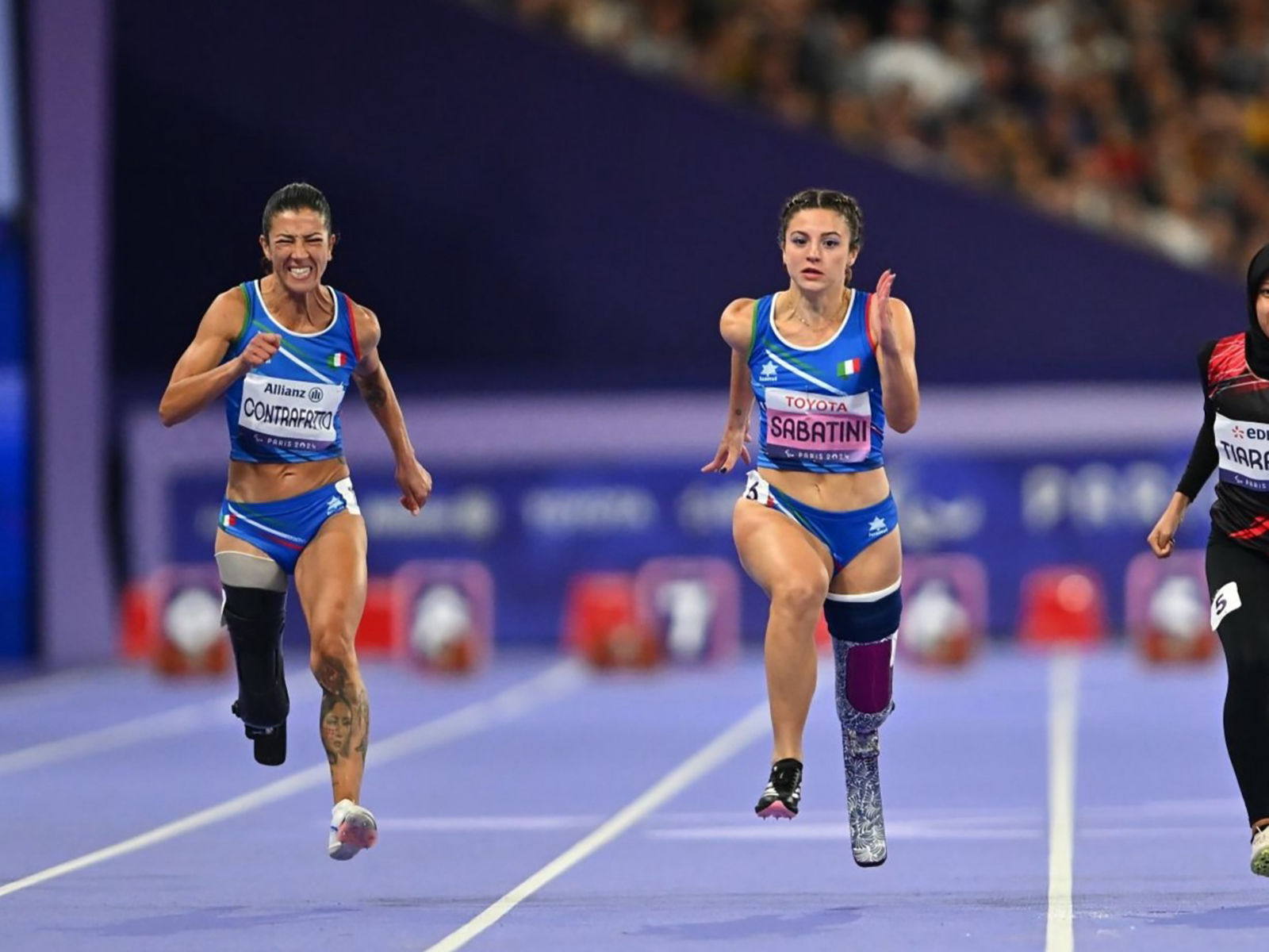 Ambra Sabatini and Monica Graziana Contrafatto of Team Italy